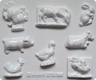Akcesoria rzeźbiarskie - Forma do odlewów gipsu, zwierzęta domowe, 8 elementów - miniaturka - grafika 1