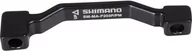 Części rowerowe - Shimano Shimano Adapter hamulców tarczowych od PM 180 mm do PM 203 mm, black 2020 Akcesoria do hamulców tarczowych E-SMMAF203PPMA - miniaturka - grafika 1