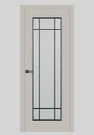 Drzwi wewnętrzne - Dre Drzwi Wewnętrzne Bezprzylgowe Z Szybą Soho 3 Kaszmir Mat - miniaturka - grafika 1