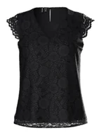 Koszulki i topy damskie - t-shirt donna pieces 17154614 olline black - miniaturka - grafika 1