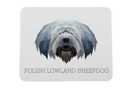 Podkładki pod mysz - Polski owczarek nizinny podkładka geometryczny Art-Dog - miniaturka - grafika 1