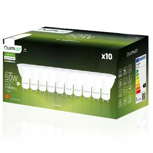 10x Żarówka Led GU10 6W 4000K Biała Neutralna 120° Wydajna Premium CCD - Żarówki LED - miniaturka - grafika 1