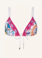 Stroje kąpielowe - Seafolly Góra Od Bikini Trójkątnego Wish You Were Here pink - miniaturka - grafika 1