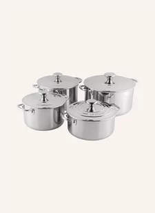 Le Creuset 4-Cz. Zestaw Garnków 3 Ply Plus silber - Zestawy garnków i patelni - miniaturka - grafika 1