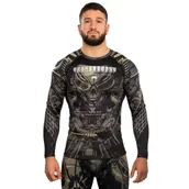 Kimona, stroje i obuwie - Venum Invader Rashguard Long Sleeve Długi Rękaw Black/Sand - miniaturka - grafika 1