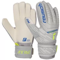 Piłka nożna - Reusch Attrakt, rękawice Grip Finger Support Junior 52 72 810 60166 - miniaturka - grafika 1