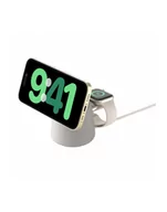 Ładowarki do telefonów - belkin Bezprzewodowa ładowarka BoostCharge Pro 2w1 Mag Safe Sand - miniaturka - grafika 1