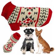 Ubranka dla psów - Sweterek dla psa ubranko na zimę ciepły rozciągliwy sweter z golfem XL - miniaturka - grafika 1