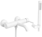 Baterie wannowe i prysznicowe - Rea Bateria wannowa Rea Lungo Biała - miniaturka - grafika 1