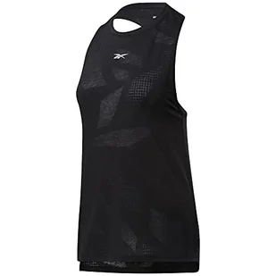 Reebok Damska koszulka bez rękawów Burnout, czarna, L, Czarny, L - Koszulki i topy damskie - miniaturka - grafika 1