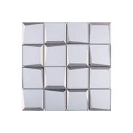 Płytki ceramiczne - Mozaika Square Silver 29.8 x 29.8 Iryda - miniaturka - grafika 1