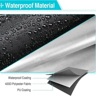 Pokrowce na grilla - Pokrowiec na piec do pizzy, wodoodporny, tkanina Oxford, czarny, 81 x 42 x 64 cm - miniaturka - grafika 1