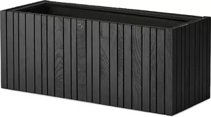 Doniczka samonawadniająca GrowWIDE czarny jesion z otworami na uchwyty do zawieszenia - Donice - miniaturka - grafika 1