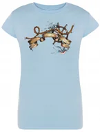 Koszulki i topy damskie - T-Shirt damski nadruk Żeglarski Podróżniczy r.XXL - miniaturka - grafika 1
