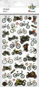 Zabawki kreatywne - Naklejki wypukłe motocykle rowery 36szt Nowa - miniaturka - grafika 1