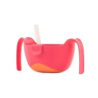 Miseczki i talerzyki dla dzieci - B.Box Bb00421 Miseczka Ze Słomką Strawberry Shake - miniaturka - grafika 1