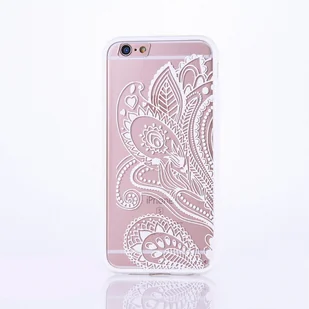 Etui na telefon komórkowy Mandala dla Samsung Galaxy S6 Design Etui ochronne Pokrowiec z motywem kwiatowym Torba Bumper Biały - Etui i futerały do telefonów - miniaturka - grafika 1