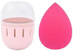 Gąbka do makijażu blender pink + etui - Gąbeczki do makijażu - miniaturka - grafika 1