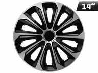 Kołpaki samochodowe - Kołpaki EXTRA STRONG silver - black 14", 4 szt. - miniaturka - grafika 1