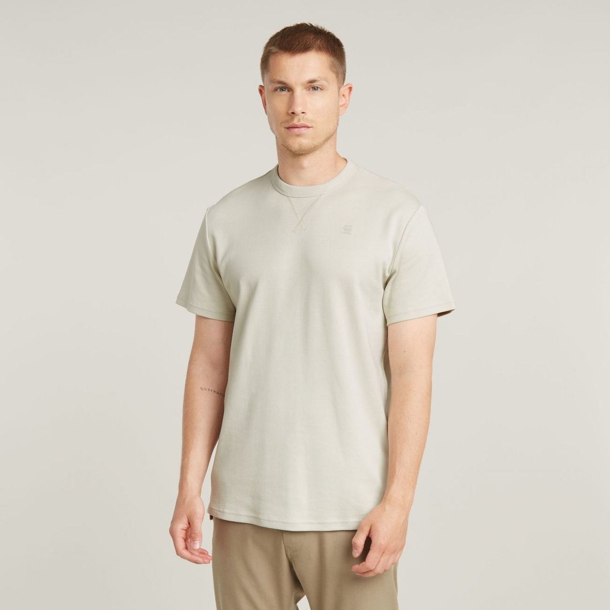 t-shirt uomo g-star d24449-c812 nifous 1603 bright white