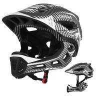 Kaski rowerowe - Lixada Kids Odpinany kask integralny Sportowy kask rowerowy dla dzieci Sprzęt ochronny do jazdy na rowerze Skateboarding Roller Skate Scooter - miniaturka - grafika 1
