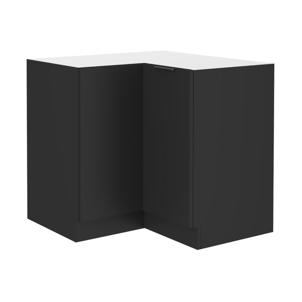 Kondela Szafka kuchenna narożna dolna Siber 90x90 DN 2F BB - czarna