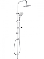 Zestawy prysznicowe - LAVEO PL2 20OX FINO Kolumna natryskowa Długość drążka: 950 mm Wysokość: 1000 mm Szerokość: 200 mm Głębokość: 430 mm Wymiar słuchawki: ? 125 mm Długość węża: 1500 mm Wykończenie: chrom - miniaturka - grafika 1
