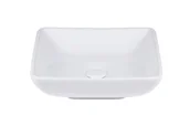 Umywalki - UpTrend Atlas Umywalka nablatowa 39,5x39,5 cm biały połysk STR4322 - odbiór osobisty: Kraków, Warszawa - miniaturka - grafika 1