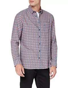 Camel Active Koszula Męska 4091264S2644, Granatowa, XL, Grantowy, XL - Koszule męskie - miniaturka - grafika 1