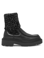 Botki damskie - Badura Botki OVAR-23AW111 Czarny - miniaturka - grafika 1