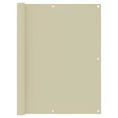 Parawany - vidaXL Parawan balkonowy, kremowy, 120x600 cm, tkanina Oxford vidaXL - miniaturka - grafika 1