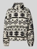 Bluzy damskie - Bluza o kroju regular fit z krótkim zamkiem błyskawicznym model ‘JANNE’ - miniaturka - grafika 1