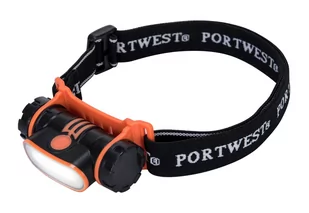 PORTWEST PA70BKR Latarka czołowa LED USB - Latarki - miniaturka - grafika 1