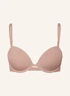 Biustonosze - Calvin Klein Biustonosz Usztywniany Minimalist beige - miniaturka - grafika 1