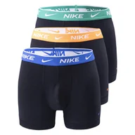 Majtki męskie - Męskie Bokserki NIKE TRUNK 3PK 0000KE1008LBE – Czarny - miniaturka - grafika 1