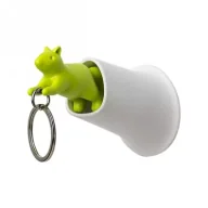 Wieszaki do szafy - Qualy Wieszak na klucze z brelokiem Squirrel 10146WH-GN - miniaturka - grafika 1