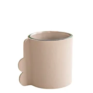 Wazony i flakony - Wazon szklany w osłonce szary 9 x 10 cm - miniaturka - grafika 1