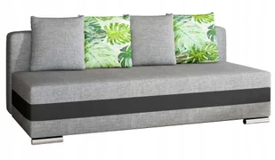 nabbi Sofa rozkładana z pojemnikiem Copparo - jasnoszary / czarny / wzór - Sofy i kanapy - miniaturka - grafika 1