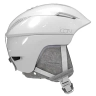 Kaski narciarskie - Damski Kask SALOMON HELMET ICON2 C. AIR WHITE GLOSSY PREM L40837100 – Biały - miniaturka - grafika 1