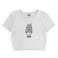 Koszulki i topy damskie - Bona Basics, Damski T-shirt basic, z nadrukiem cyfrowym, 100 bawełny, biały, swobodny, damski top, rozmiar: S, biały, S - miniaturka - grafika 1