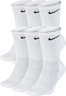 Skarpetki damskie - Skarpety długie NIKE Everyday Cushion Crew 6 pak BIAŁE Sportowe - miniaturka - grafika 1