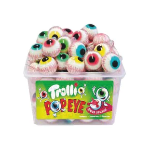 SŁODKA  TROLLI ŻELKOWE OCZY     70SZT - Gumy do żucia, lizaki, dropsy - miniaturka - grafika 1