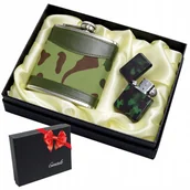 Piersiówki - Zestaw Piersiówka + Zapalniczka Benzynowa Moro - miniaturka - grafika 1