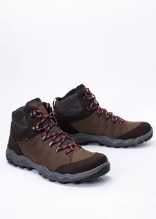 Buty trekkingowe męskie - Buty outdoorowe męskie brązowe ECCO ULTERRA M MID GTX - grafika 1