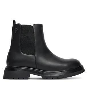 Botki Tommy Hilfiger Chelsea Boot T3A5-34152-1355 D Czarny - Buty dla dziewczynek - miniaturka - grafika 1