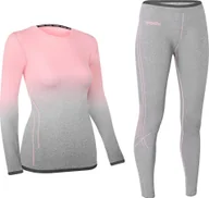 Bielizna sportowa damska - Spokey Komplet termoaktywny damski Flora r. M/L - miniaturka - grafika 1