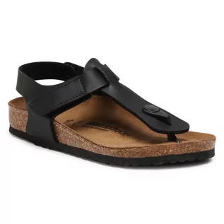 Sandały damskie - Birkenstock Sandały Kairo Hl Kids 1018750 Black - grafika 1