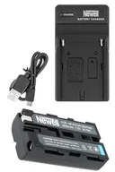 Ładowarki i akumulatory - ZESTAW ŁADOWARKA DC-USB +AKUMULATOR NEWELL NP-F570 - miniaturka - grafika 1