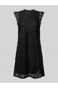 Sukienka z koronki o kroju regular fit z falistym brzegiem model OLLINE - Pieces - Sukienki - miniaturka - grafika 1