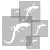Szablony malarskie - Szablony Malarskie Wielokrotne 5 szt. // Gekon - miniaturka - grafika 1